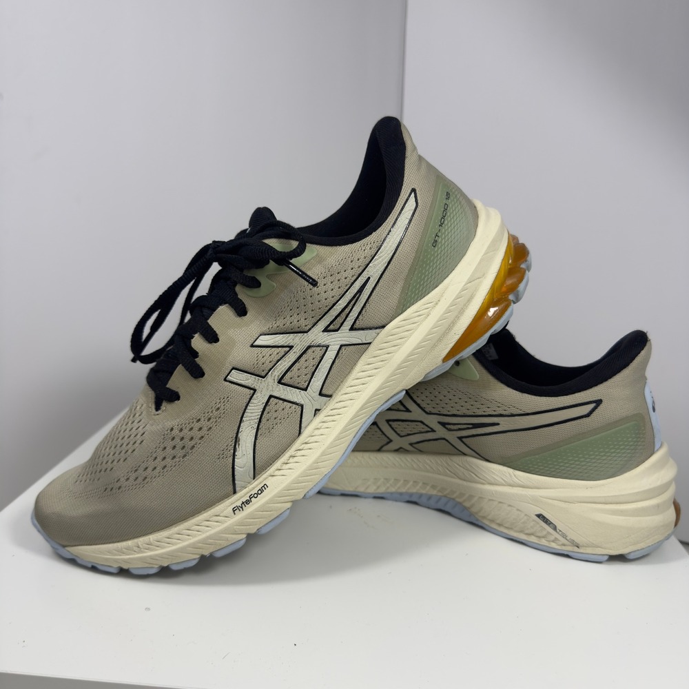 ASICS GT-1000 12 TR Nature Bathing Men Size 9 Khaki Trail Running Shoes 1011B761